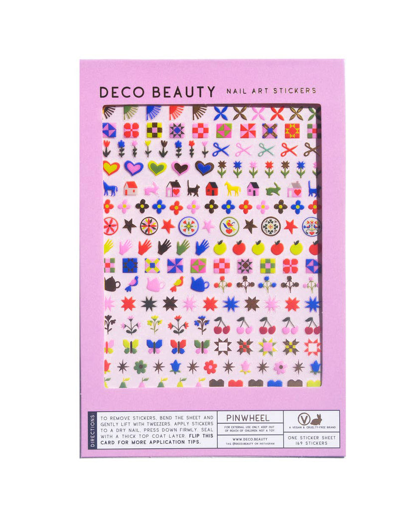nail sticker set pinwheel