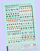 nail sticker set toadstool