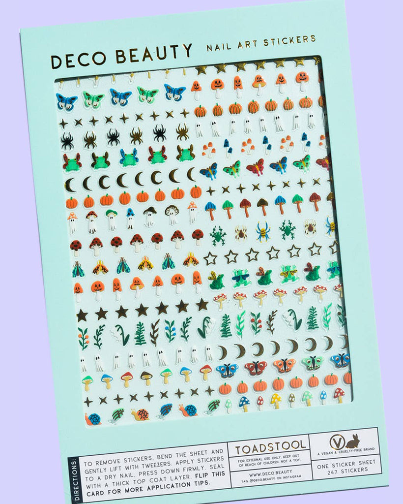 nail sticker set toadstool