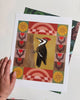 Whimsical Nature Inspired Art Print, pileated woodpecker