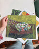 Whimsical Nature Inspired Art Print, quilted turtle