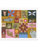 Whimsical Nature Inspired Art Print, river critters