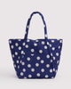 navy blue and cream polka dot cloud bag from baggu