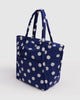 navy blue and cream polka dot cloud bag from baggu