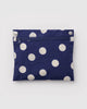 navy blue and cream polka dot cloud bag from baggu