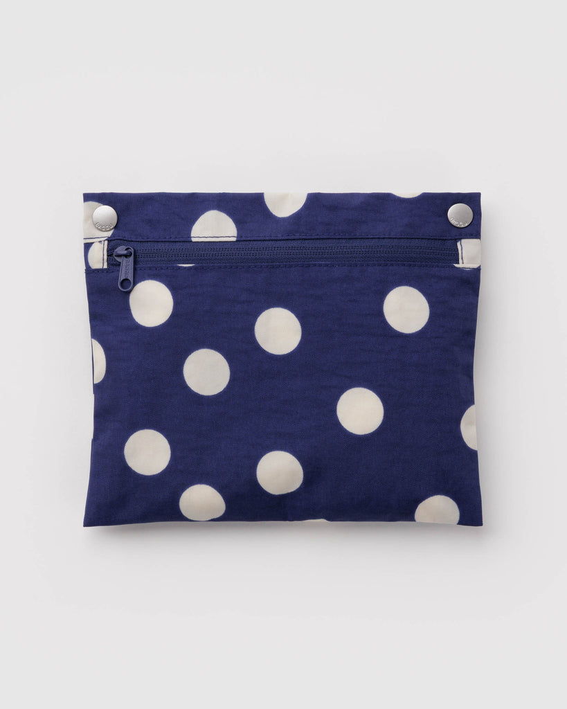 navy blue and cream polka dot cloud bag from baggu