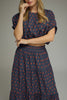 Navy Rust Minute Polka Dot Top