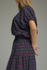 Navy Rust Minute Polka Dot Top