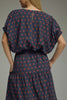 Navy Rust Minute Polka Dot Top