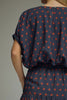 Navy Rust Minute Polka Dot Top
