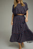 Navy Rust Minute Polka Dot Top