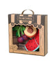 newborn gift pack of natural rubber teethers, fruit salad
