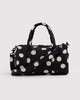 Black & Cream Polka Dot Nylon Duffle Bag from baggu