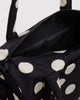 Black & Cream Polka Dot Nylon Duffle Bag from baggu