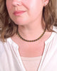 Olive + Cobalt Glass Beaded Necklace