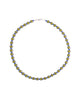 Olive + Cobalt Glass Beaded Necklace