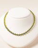 Olive + Cobalt Glass Beaded Necklace