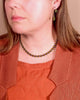 Olive + Cobalt Glass Beaded Necklace