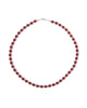 Oxblood + Carnelian Glass Beaded Necklace
