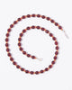 Oxblood + Carnelian Glass Beaded Necklace
