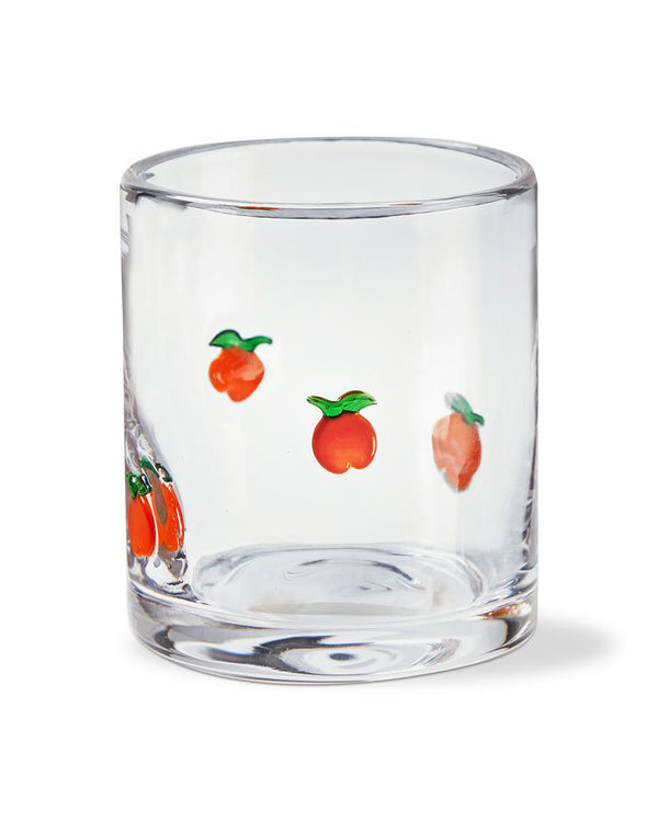 Peach Double Old Fashioned Glass