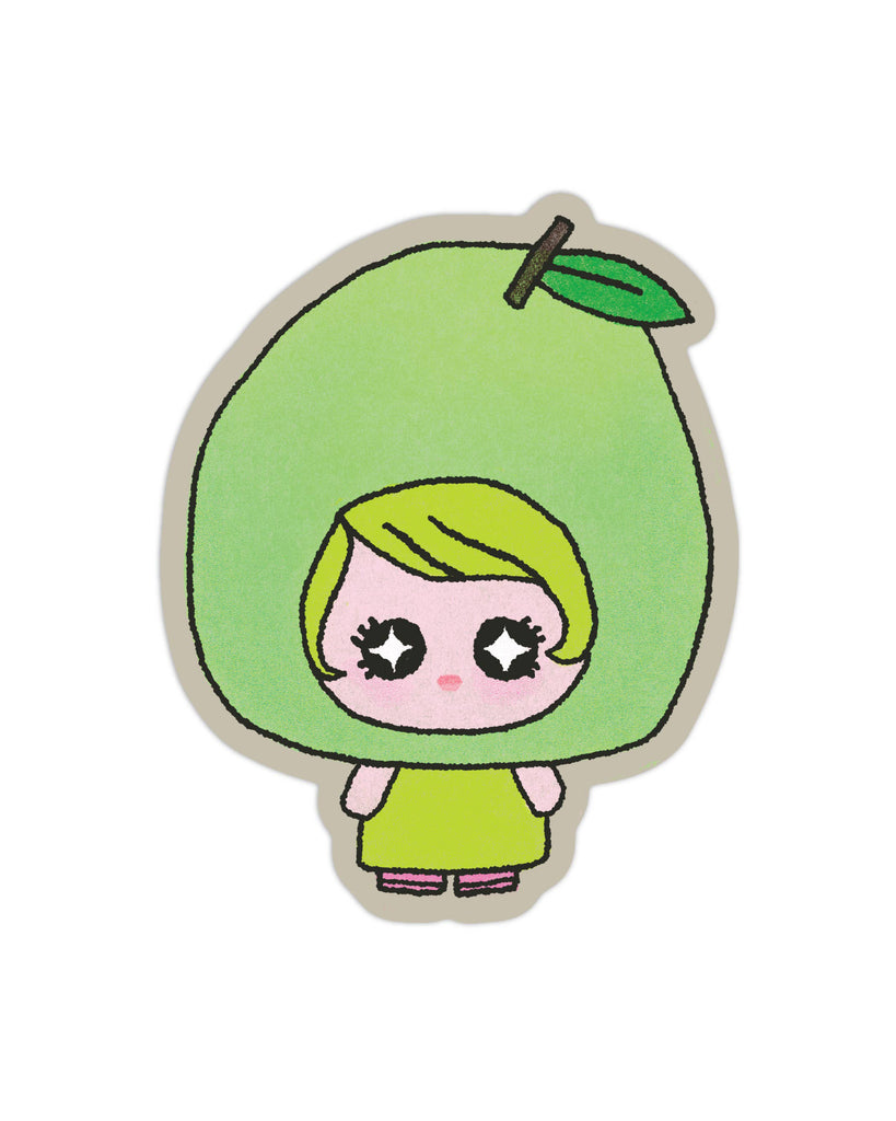 pear girl vinyl sticker 