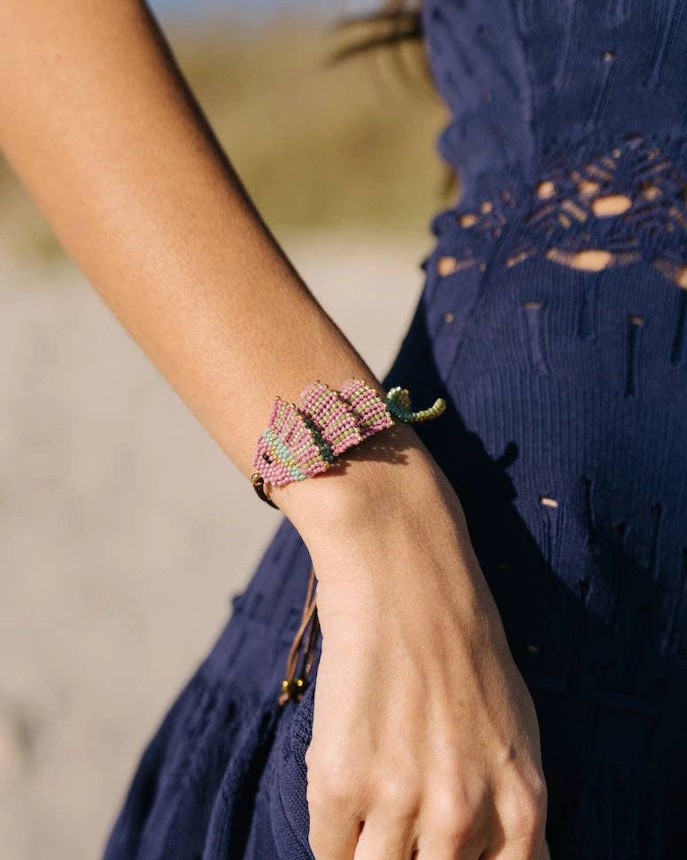 Pepecito Bracelet, adjustable beaded fish bracelet 