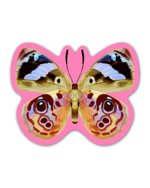 Pink Butterfly Sticker