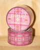 pink patterned washi tape