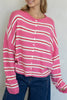 Pink Stripe Piper Cardigan
