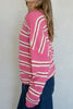Pink Stripe Piper Cardigan