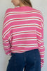 Pink Stripe Piper Cardigan