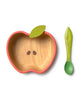 baby dish and spoon set, pepa the apple