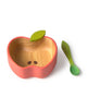 baby dish and spoon set, pepa the apple