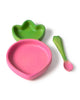 baby dish and spoon set, ramona the radish