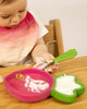 baby dish and spoon set, ramona the radish