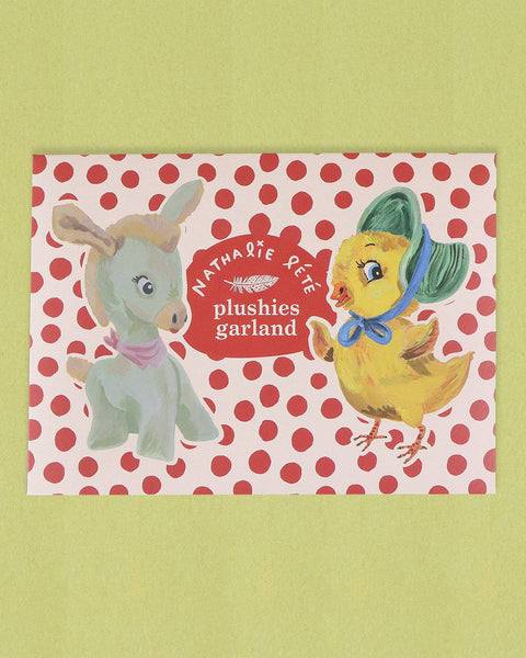 plushies paper garland kit featuring artwork by nathalie lete 