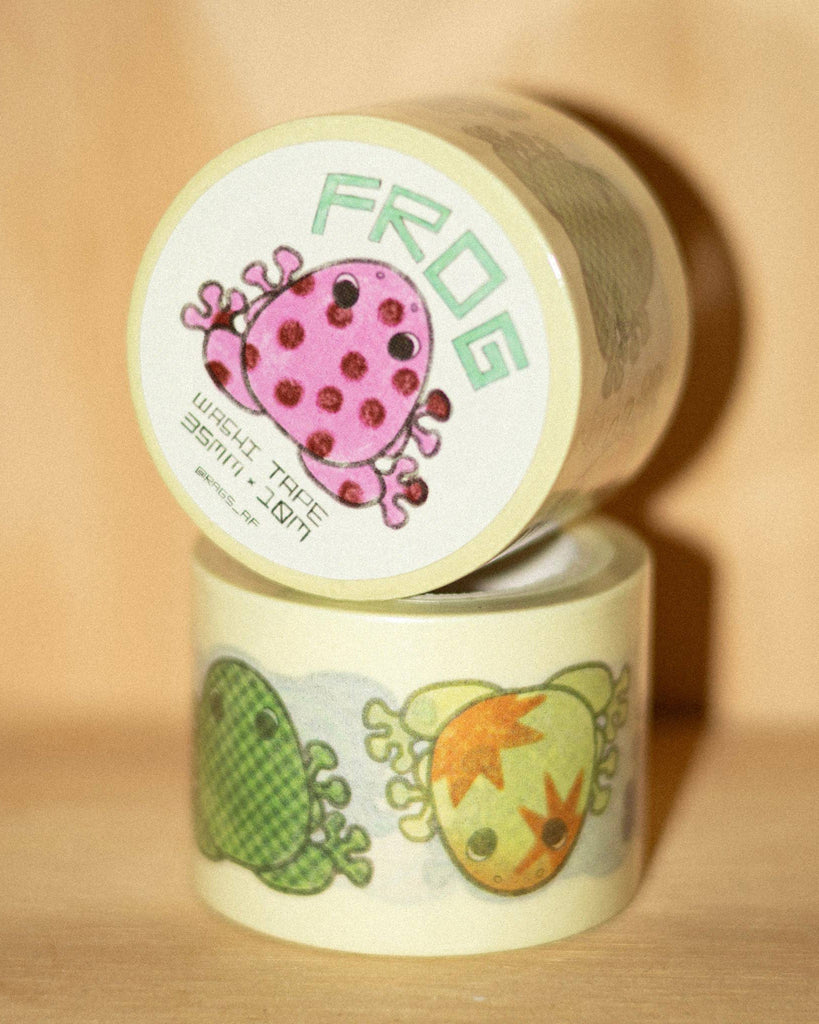 pocket frog washi tape