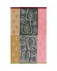 woven jacquard dish towel with a pomegranate design 