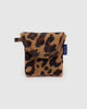 puffy earbuds case in leopard