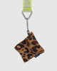 puffy earbuds case in leopard