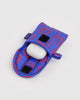 puffy earbuds case in mini cobalt happy