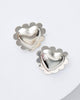 Puffy Scalloped Heart Earrings