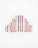 pyramid hair claw in candy stripes