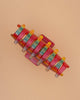 pyramid hair claw in sunset stripes