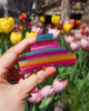 pyramid hair claw in sunset stripes