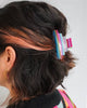 pyramid hair claw in candy stripes