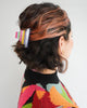 pyramid hair claw in candy stripes