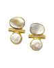 mother of pearl and gold earrings 
