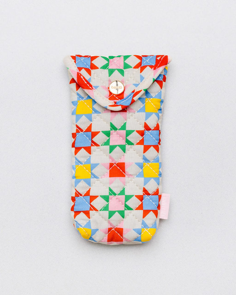 Quilted Blocks Glasses Case